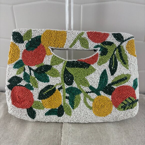 Sincerely Jules Citrus Fruit Beaded Clutch - Viral - Picture 1 of 7